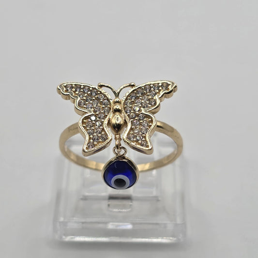 BUTTERFLY RING 14K