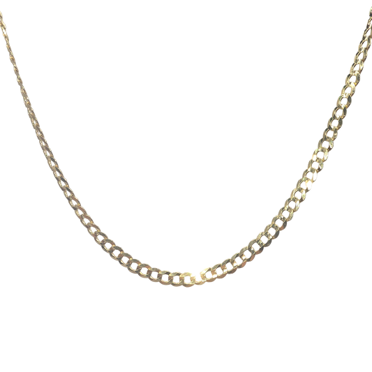 CUBAN CURB CHAIN 10K 3mm 22 INCH