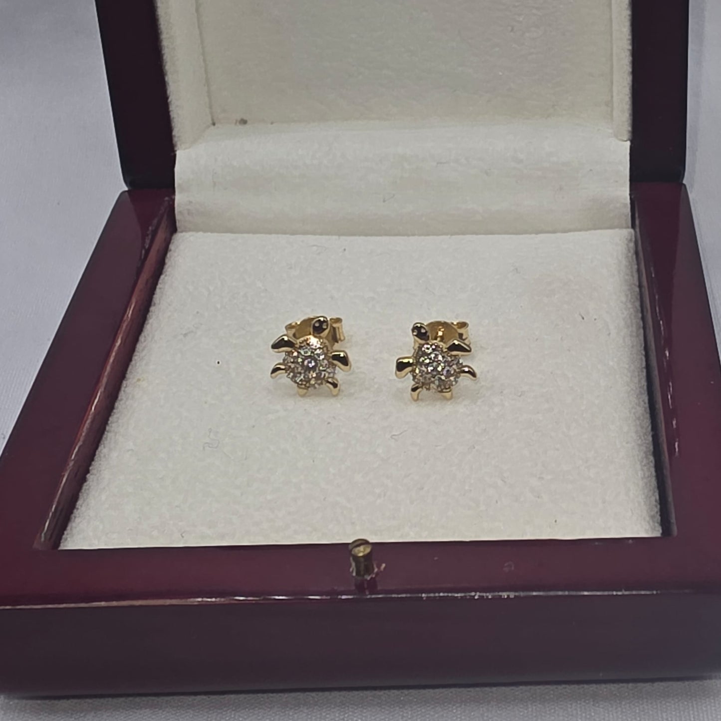 TORTOISE STUD EARRING 10K