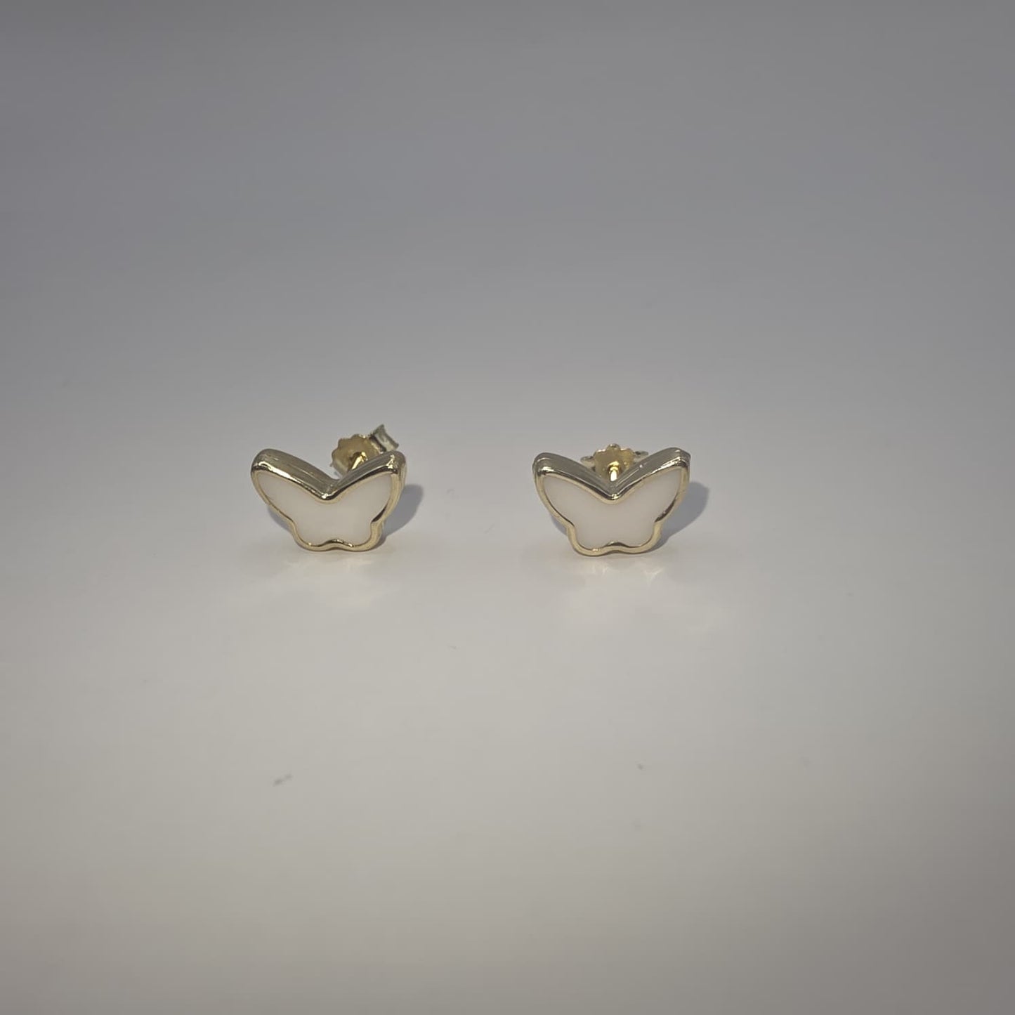 BUTTERFLY STUD EARRING 10K