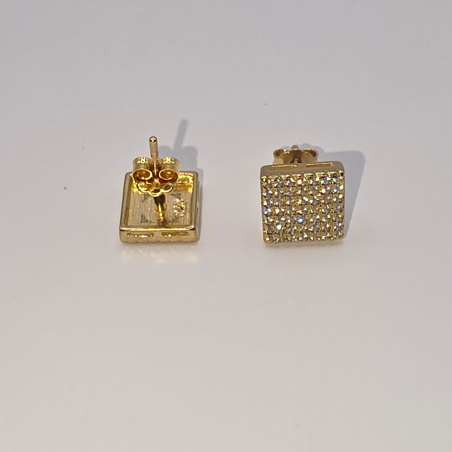 SQUARE EARRING 10K