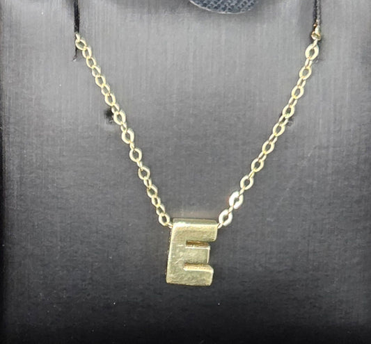LETTER NECKLACE E