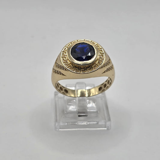 BLUE UNISEX RING 14K