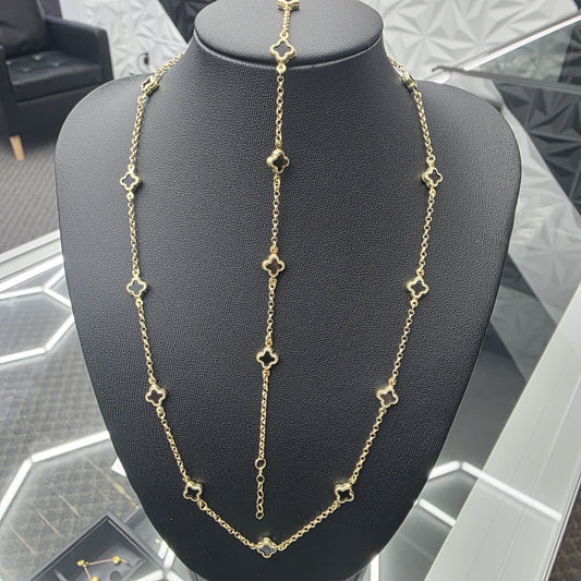 BLACK CLOVER BRACELET 10K