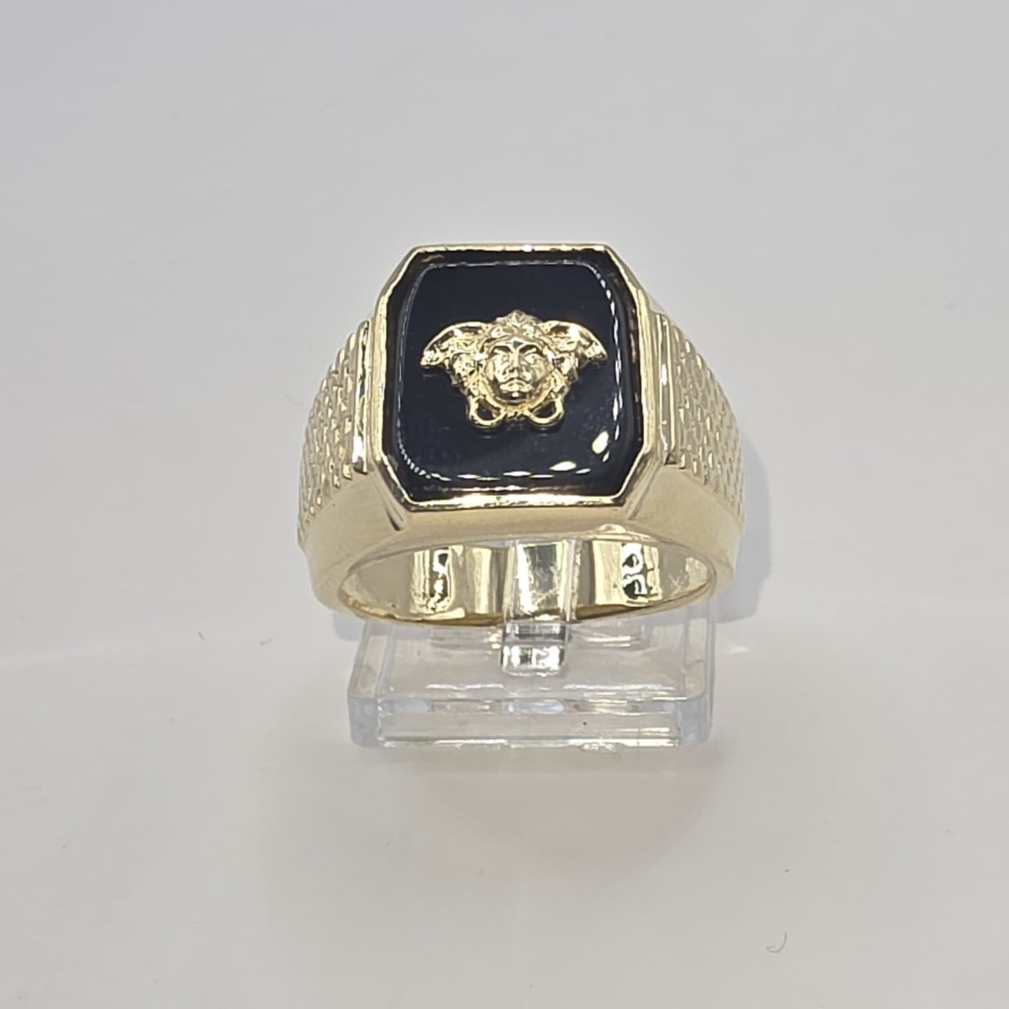 ONYX MEDUSA RING 10K