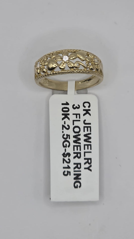 3 Flower Ring