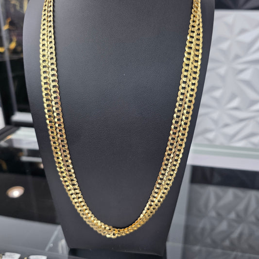 CUBAN CURB CHAIN 10K 7mm 26 inch