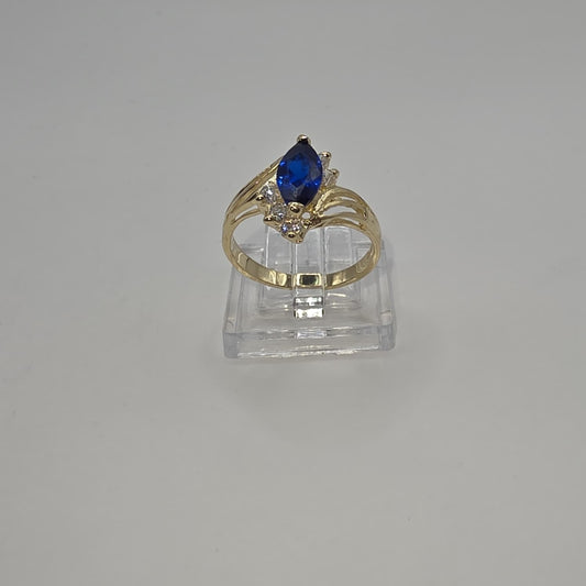 BLUE STONE RING 10K