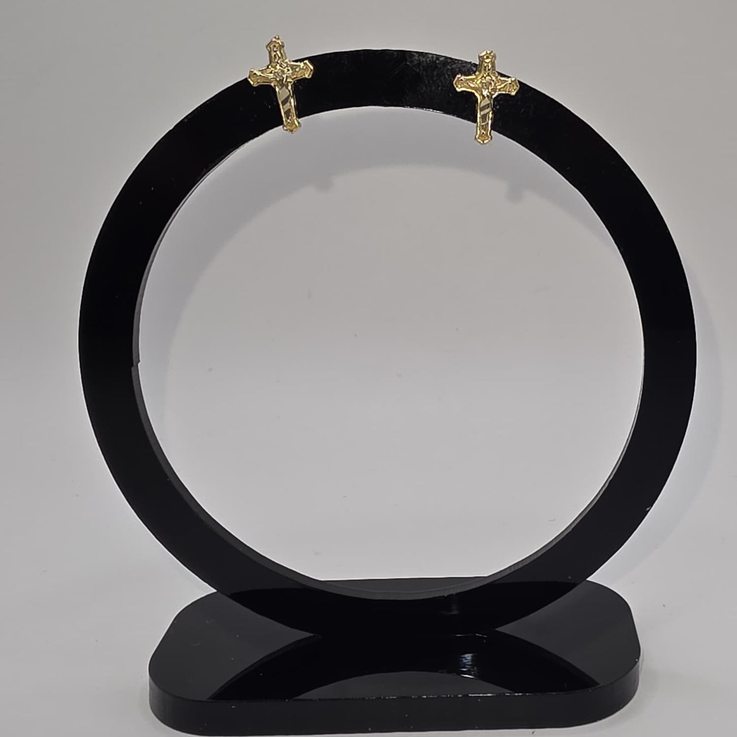 CROSS STUD EARRING 10K