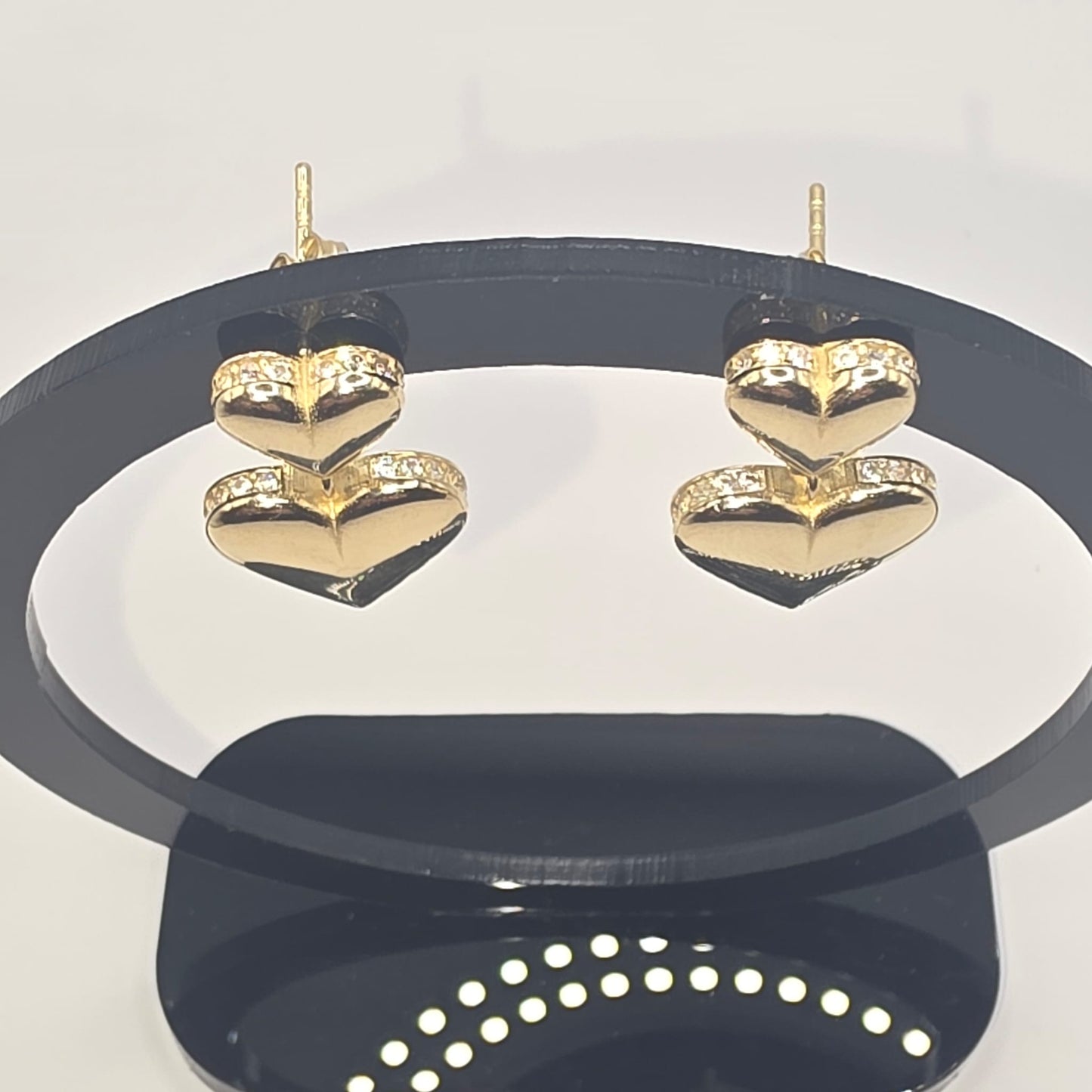 HEART STUD EARRING 10K