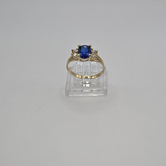 BLUE STONE RING 10K