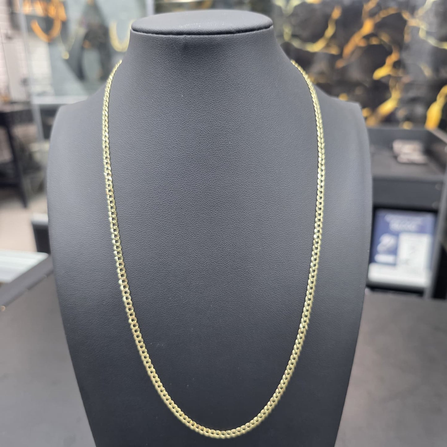 CUBAN CURB CHAIN 10K 3mm 22 INCH